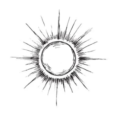 Gezeichnete Sonne